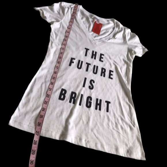 Next Level The Future Is Bright Short Sleeve Tee Sz M White NWT - Picture 3 of 10
